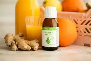 citrusiniai vaisiai, imbieras ir omega 3 produktas